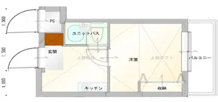 キンブリッジ京都駅西【302号室】の間取り