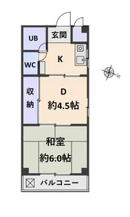 M’プラザ大住弐番館【3階】の間取り
