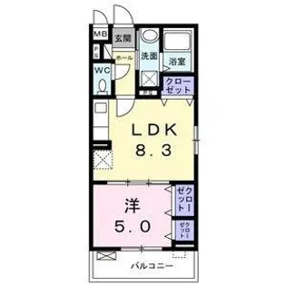 サニースクエア【201号室】の間取り