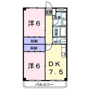久御山ファーストマンション【2階】の間取り