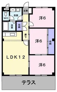 バンブーパレス【103号室】の間取り
