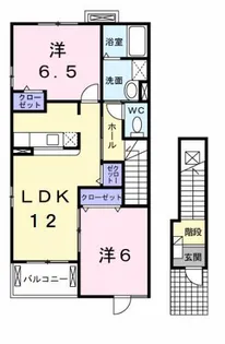 アロッジオ東沢Ⅰ【201号室】の間取り