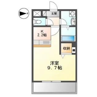 グランベル三山木【103号室】の間取り