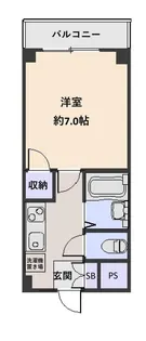 クリエイト香里園【203号室】の間取り