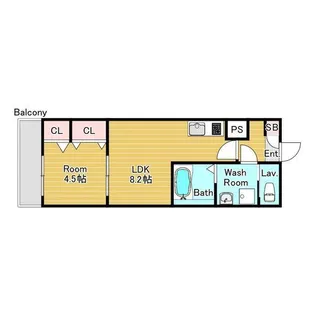 ジーメゾン京田辺大住【0103号室】の間取り