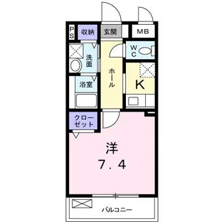 ロワール【203号室】の間取り