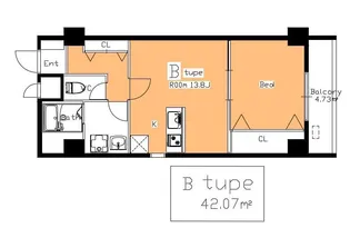 キンブリッジ壬生西院駅前【2階】の間取り