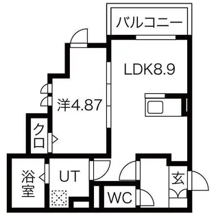 ル シエル クレール サクラ【203号室】の間取り