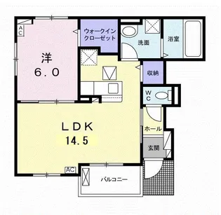 モアナエコルB【101号室】の間取り