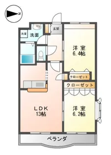 ウィルコートⅡ【301号室】の間取り