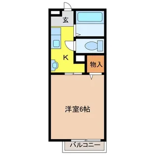 ルミエール(木津川)【203号室】の間取り