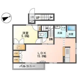 サニーパレスⅡ【201号室】の間取り