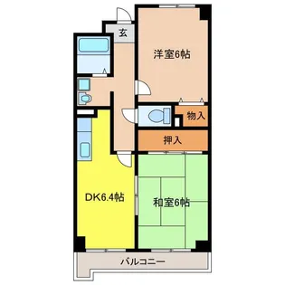 シェルグリーズ城南【3階】の間取り