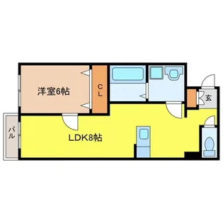 墨染コーポ【103号室】の間取り