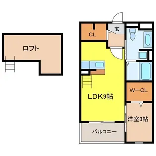 サニーガーデン【2階】の間取り