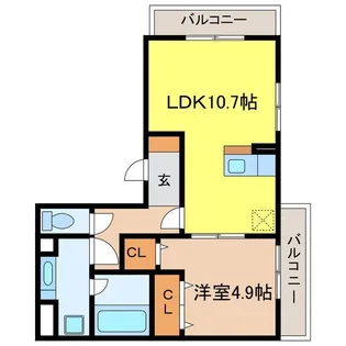 カメリア【2階】の間取り