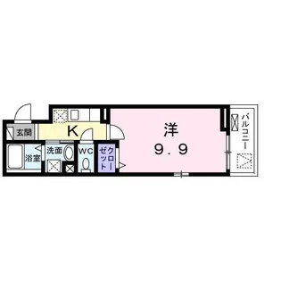 アルバ セレーノⅡ【203号室】の間取り
