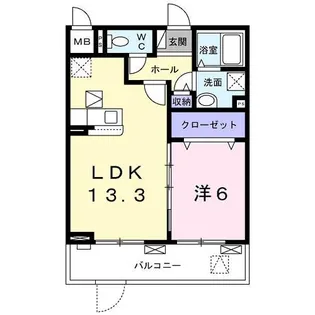 エスポワールⅣ【103号室】の間取り