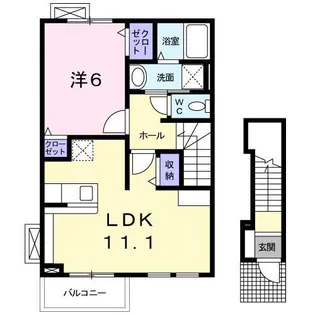 ベル ソレイユ【2階】の間取り