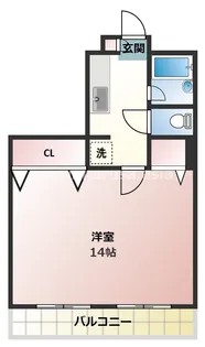 コスモ恒久【2階】の間取り