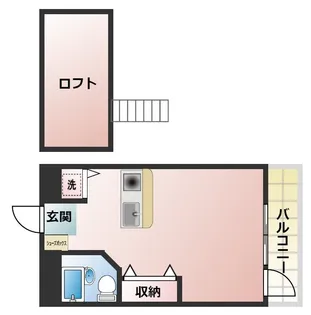 シーラカンスKANDY【6階】の間取り