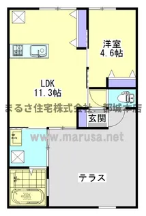 サンハート【Ⅰ-205号室】の間取り