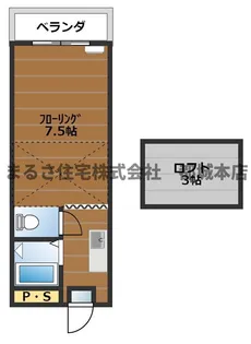 ラケットクラブ【103号室】の間取り