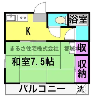 寿コーポ【302号室】の間取り