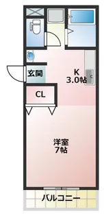 パティオ新別府【3階】の間取り