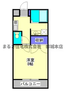 サンライズ金田【2階】の間取り