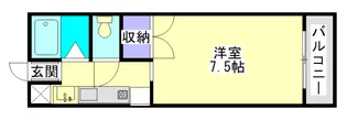 サンライズ都北【402号室】の間取り