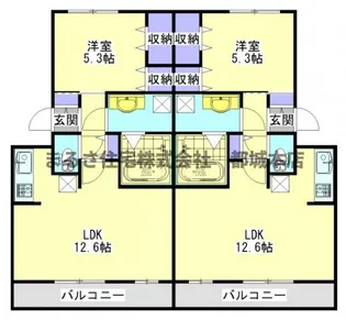 HermitⅢ【303号室】の間取り
