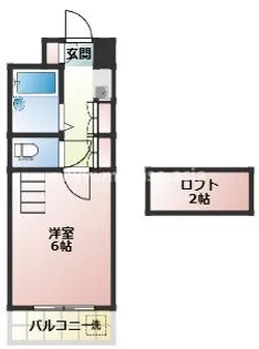 クレール宮崎【1階】の間取り