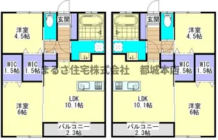 CUORE OKIMIZU【201号室】の間取り