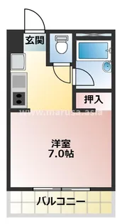 アモント中村【7階】の間取り