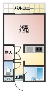 エレガンスメゾン6A【3階】の間取り