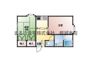 コーポ清雲【201号室】の間取り