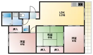 ロザート神宮西【3階】の間取り