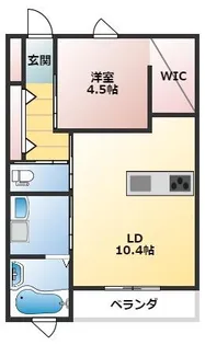 CUORE MIYAMARU【101号室】の間取り