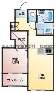 アベニール【A-102号室】の間取り