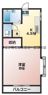 アーバンハイツ下川東【2階】の間取り