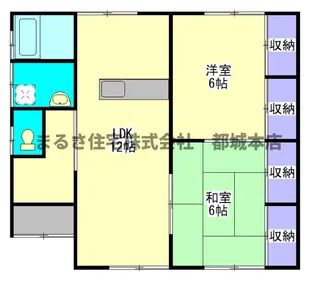宮崎県都城市志比田町【一戸建】の間取り
