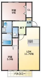 G.AP 3棟【1階】の間取り