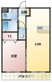 マリベール松橋【4階】の間取り