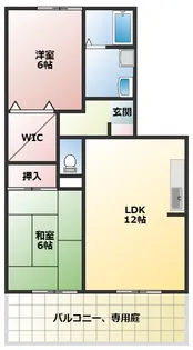 ヴィラ神宮の森【1階】の間取り