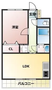 ユウネクスト高松Ⅱ【3階】の間取り