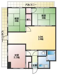 レ・ビラージュ【3階】の間取り