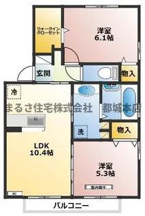 ブロケード【A-101号室】の間取り
