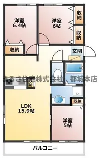 Miracle Garden【3階】の間取り