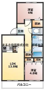 Miracle Garden【3階】の間取り